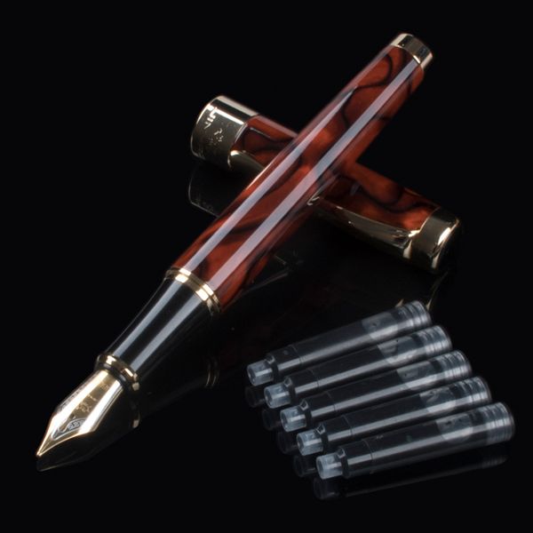 jinhao 1200 luxury gold clip fountain pen wine red metal ink pens teacher student friend gift stationery with box
jinhao 1200 luxury gold clip fountain pen wine red metal ink pens teacher student friend gift stationery with box