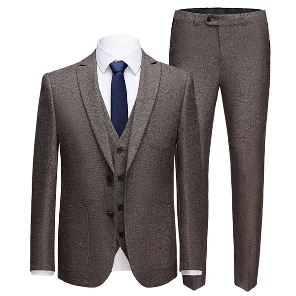 jacket+vest+pants)2018 autumn men causal classic suits men's slim fit business wedding suit full dress 6 colors, White;black
jacket+vest+pants)2018 autumn men causal classic suits men's slim fit business wedding suit full dress 6 colors, White;black