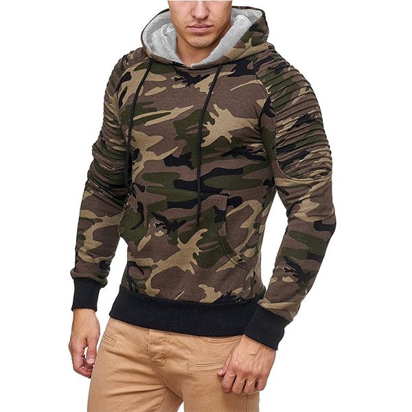 2018 autumn winter new fashion large code men's hoodies sweatshirt male camouflage hoody hip hop hoodie men pullover, Black
2018 autumn winter new fashion large code men's hoodies sweatshirt male camouflage hoody hip hop hoodie men pullover, Black