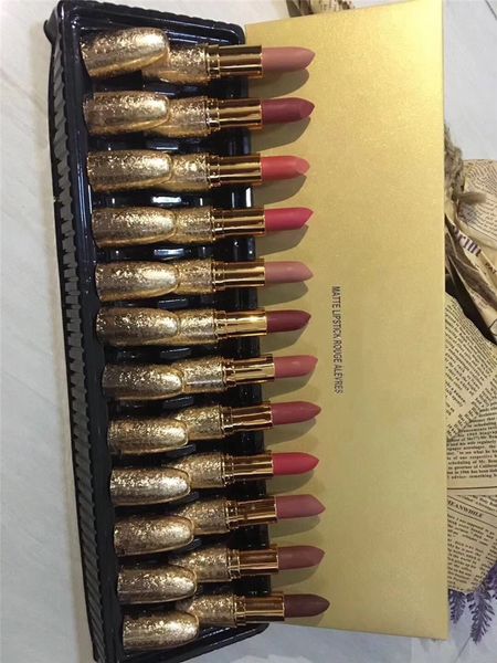 

Известный бренд Matte Lipstick Rouge Alevres 12-цветный матовый набор помады / коробка