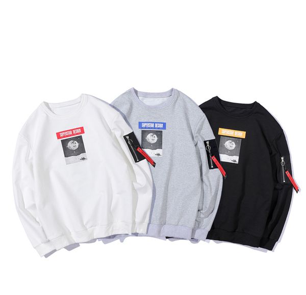 Mens O neck Hip Hop Sweatshirts Fashion Printed Loose Sweatshirts with Pockets and Zipper Long Sleeved Pullovers Male Ribbed Streetwears
Mens O neck Hip Hop Sweatshirts Fashion Printed Loose Sweatshirts with Pockets and Zipper Long Sleeved Pullovers Male Ribbed Streetwears