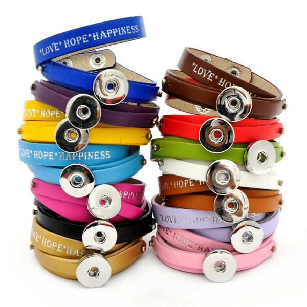 fashion two layers charm personality letters snap button pu lethear wrap bracelet fit 18mm snaps buttons jewelry, Golden;silver
fashion two layers charm personality letters snap button pu lethear wrap bracelet fit 18mm snaps buttons jewelry, Golden;silver