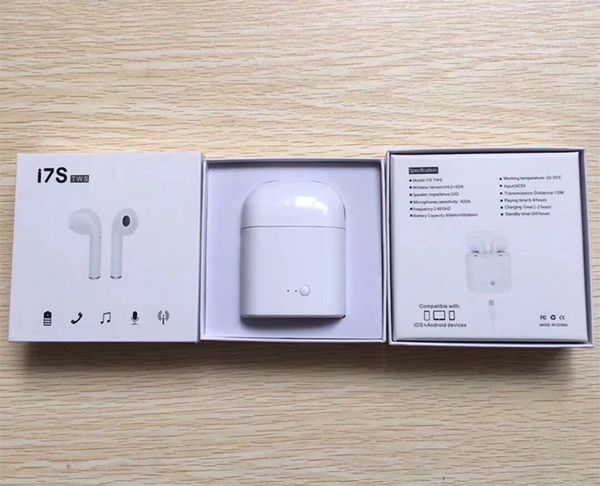 I7S TWS Bluetooth earphone with Charger Box Twins Wireless Earbuds Earphones for iPhone X IOS iPhone Android Samsung with Retail Package
I7S TWS Bluetooth earphone with Charger Box Twins Wireless Earbuds Earphones for iPhone X IOS iPhone Android Samsung with Retail Package