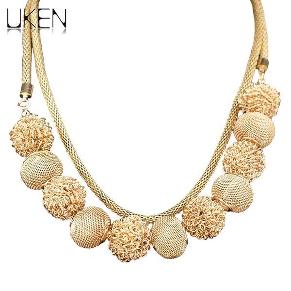 uken multilayers chain metal ball pendant necklace women charm jewelry fashion accessories choker statement necklaces, Silver
uken multilayers chain metal ball pendant necklace women charm jewelry fashion accessories choker statement necklaces, Silver