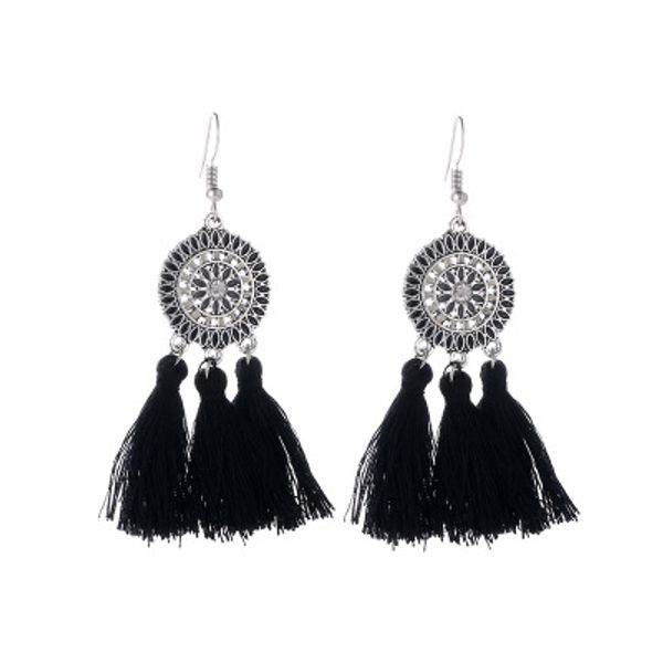 9color long tassel earring for women sunflower shape design alloy fan shaped dangle drop earrings jewelry christmas gift dhl, Silver
9color long tassel earring for women sunflower shape design alloy fan shaped dangle drop earrings jewelry christmas gift dhl, Silver
