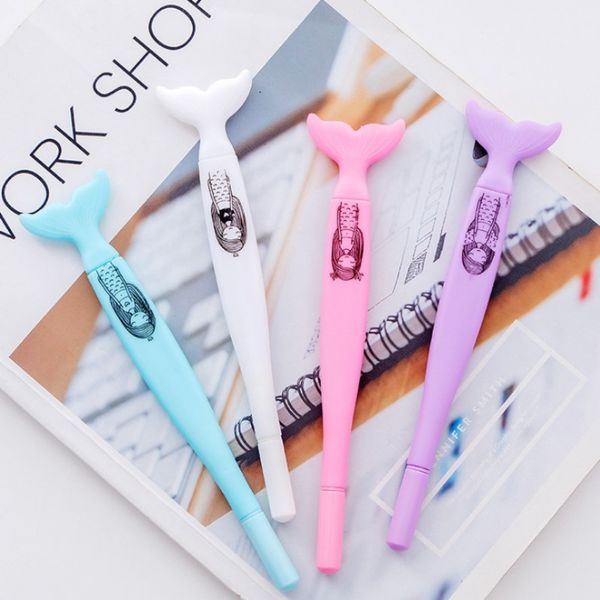 10pcs/lot cute mermaid tail cartoon gel pen writing pens stationery silicone material office school supplies papelaria kids gift
10pcs/lot cute mermaid tail cartoon gel pen writing pens stationery silicone material office school supplies papelaria kids gift