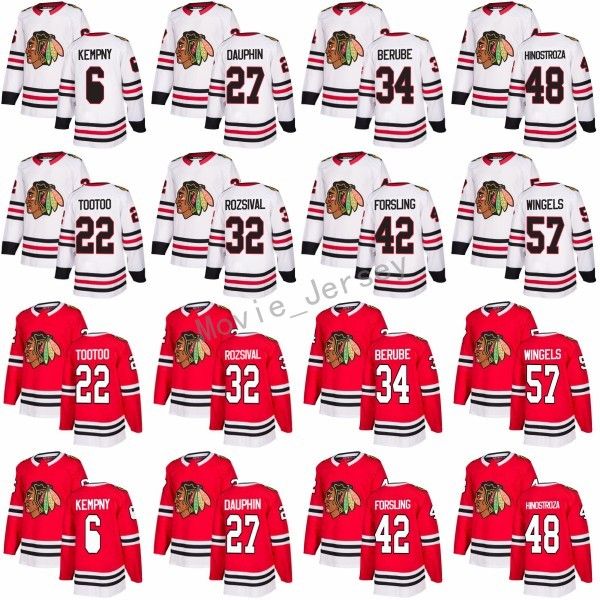 2018 New Chicago Blackhawks Jerseys 27 Laurent Dauphin 32 Michal Rozsival 34 Jean-Francois Berube 42 Gustav Forsling 48 Vinnie Hinostroza
2018 New Chicago Blackhawks Jerseys 27 Laurent Dauphin 32 Michal Rozsival 34 Jean-Francois Berube 42 Gustav Forsling 48 Vinnie Hinostroza