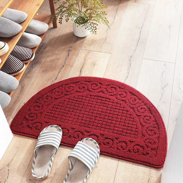 retro semicircle suede doormats anti-slip water absorption carpet bathroom floor kitchen rugs
retro semicircle suede doormats anti-slip water absorption carpet bathroom floor kitchen rugs