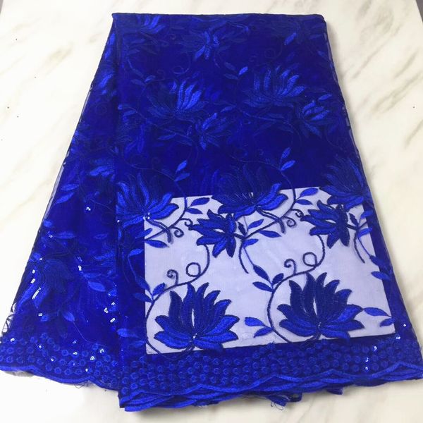 5 yards/pc wonderful royal blue flower embroidery french net lace with sequins for african mesh lace fabric for dress bn94-2
5 yards/pc wonderful royal blue flower embroidery french net lace with sequins for african mesh lace fabric for dress bn94-2