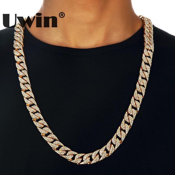 uwin hip hop bling thick miami cuban link chian necklace full iced out rhinestones long gold&silver color necklace men jewelry
uwin hip hop bling thick miami cuban link chian necklace full iced out rhinestones long gold&silver color necklace men jewelry
