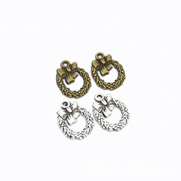 bulk 500 pcs/ lot christmas wreath charms small 12*16mm good for christmas jewelry making, 3 colors, Bronze;silver
bulk 500 pcs/ lot christmas wreath charms small 12*16mm good for christmas jewelry making, 3 colors, Bronze;silver