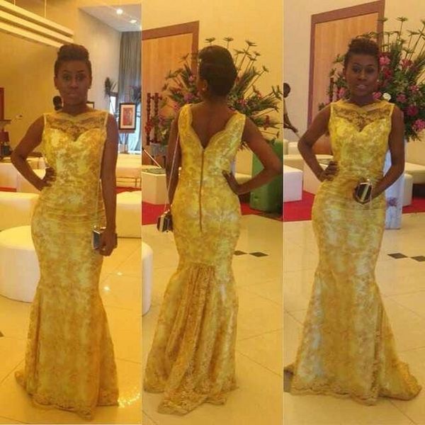 floor length high neck v back light yellow lace mermaid evening prom dresses vestido longo de festa luxo, Black;red
floor length high neck v back light yellow lace mermaid evening prom dresses vestido longo de festa luxo, Black;red