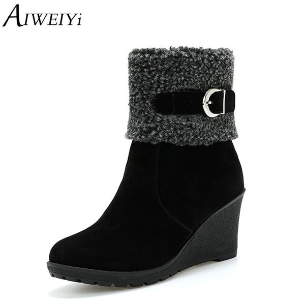 aiweiyi ankle boots for women flock wedges shoes woman platform pumps shoes fur warm winter boots black booties short
aiweiyi ankle boots for women flock wedges shoes woman platform pumps shoes fur warm winter boots black booties short