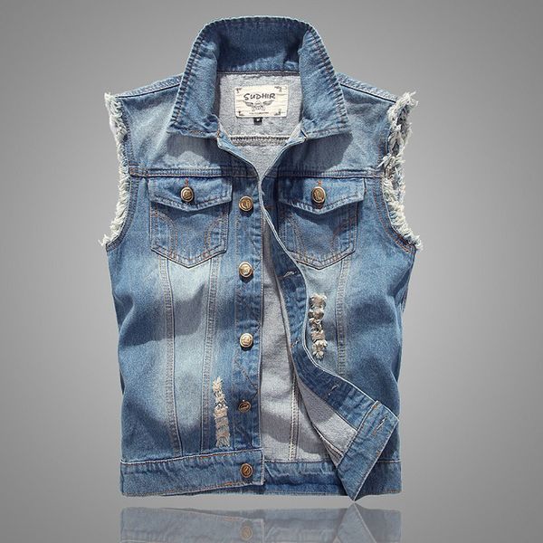 cloudstyle men vest spring and autumn denim mens vests cowboy classic washed jeans waistcoat sleeveless jacket, Black;white
cloudstyle men vest spring and autumn denim mens vests cowboy classic washed jeans waistcoat sleeveless jacket, Black;white