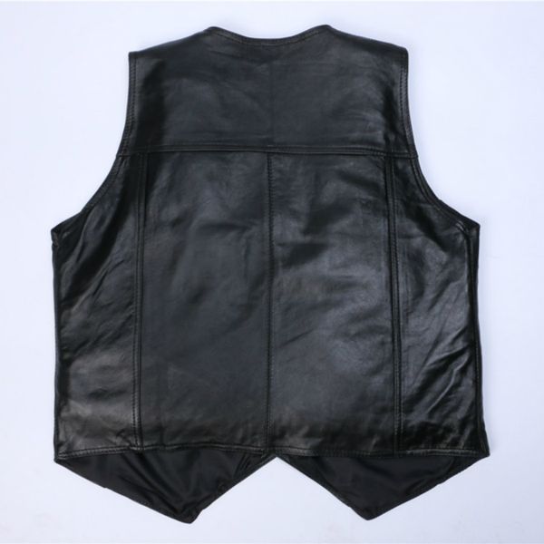 Polyester Leather Vest Mens Clothing Real Sheepskin Waistcoat Winter Autumn Soft Black Mens Gilet Motorcycle Jacket High Quality
Polyester Leather Vest Mens Clothing Real Sheepskin Waistcoat Winter Autumn Soft Black Mens Gilet Motorcycle Jacket High Quality