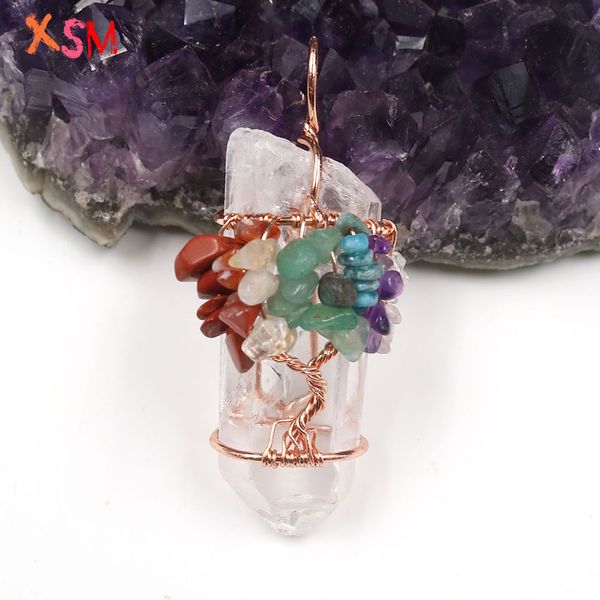 xinshangmie irregular shape wire wrapped 7 chakra stone natural white crystal pendant women fashion jewelry trend gift 1pcs
xinshangmie irregular shape wire wrapped 7 chakra stone natural white crystal pendant women fashion jewelry trend gift 1pcs