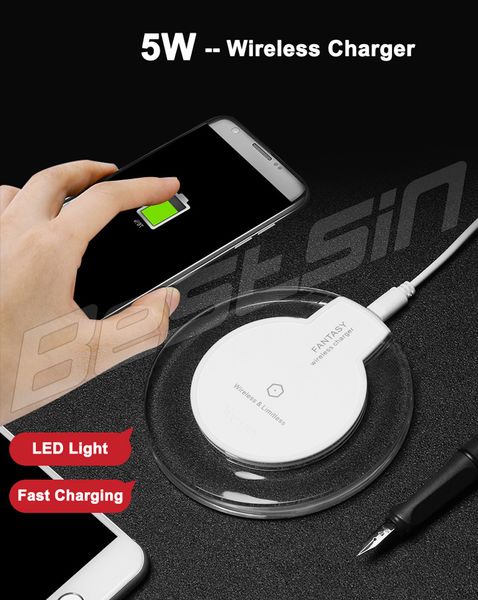 Bestsin Crystal Fantasy Qi Wireless Charger For iPhone X Charging Pad Mini for Samsung S8 S9 With the Retail Box
Bestsin Crystal Fantasy Qi Wireless Charger For iPhone X Charging Pad Mini for Samsung S8 S9 With the Retail Box