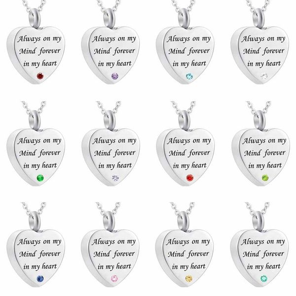 dad always on my mind forever in my heart cremation jewelry keepsake memorial birthstone crystal urn necklace with fill kit, Silver
dad always on my mind forever in my heart cremation jewelry keepsake memorial birthstone crystal urn necklace with fill kit, Silver