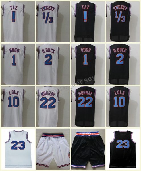 Black White Tune Squad Jersey Men's Shirt #! Taz #1 Bugs 1/3# Tweety #2 D.duck #6 #10 Lola #22 Murray #23 #30 Basketball Clothing Stitched
Black White Tune Squad Jersey Men's Shirt #! Taz #1 Bugs 1/3# Tweety #2 D.duck #6 #10 Lola #22 Murray #23 #30 Basketball Clothing Stitched