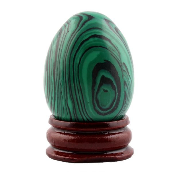 30mm*40mm malachite natural stone carved crafts eggs shape with wood stand decoration chakra healing reiki beads with pouch, Black
30mm*40mm malachite natural stone carved crafts eggs shape with wood stand decoration chakra healing reiki beads with pouch, Black