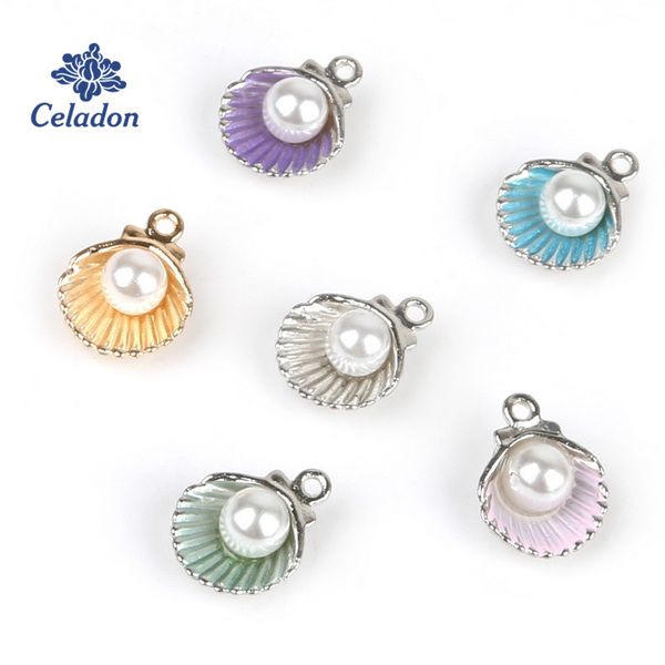 10-12pcs 11x15mm alloy metal shell pendant imitation pearl charms for jewelry making fit diy handmade earring necklace, Bronze;silver
10-12pcs 11x15mm alloy metal shell pendant imitation pearl charms for jewelry making fit diy handmade earring necklace, Bronze;silver