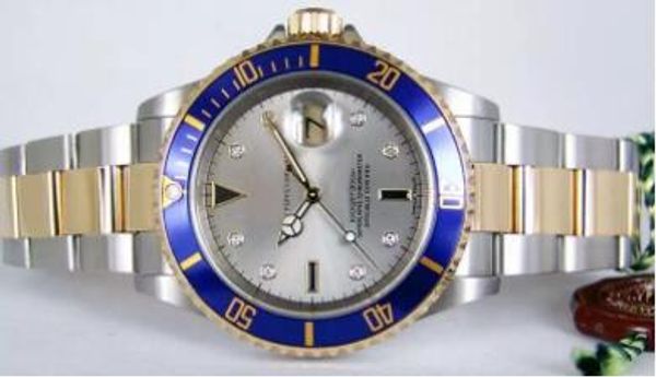 luxury watch fashion watch silver serti diamond dial yellow gold & steel 16613 man watch chest men wristwatch, Slivery;brown
luxury watch fashion watch silver serti diamond dial yellow gold & steel 16613 man watch chest men wristwatch, Slivery;brown