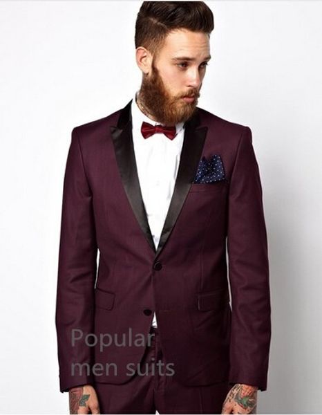 dark wine red men wedding suits custom made groom suit men slim fit suit party prom tuxedos for 2 pieces(jacket+pants+tie, White;black
dark wine red men wedding suits custom made groom suit men slim fit suit party prom tuxedos for 2 pieces(jacket+pants+tie, White;black