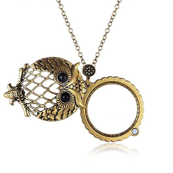 2018 new design antique gold chain pendant necklace magnifying glass necklace owl pendant necklace retro bijoux for gift dhl d548s, Silver
2018 new design antique gold chain pendant necklace magnifying glass necklace owl pendant necklace retro bijoux for gift dhl d548s, Silver