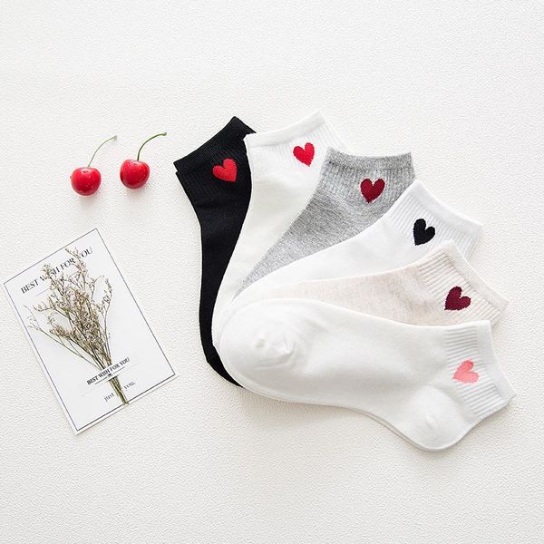 new kawaii cute socks women red heart pattern soft breathable cotton socks ankle-high casual comfy fashion style, Black;white
new kawaii cute socks women red heart pattern soft breathable cotton socks ankle-high casual comfy fashion style, Black;white