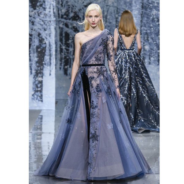 ziad nakad beading prom dresses one shoulder sequined long sleeves evening gowns sequined vestidos de fiesta plus size formal dress, Black
ziad nakad beading prom dresses one shoulder sequined long sleeves evening gowns sequined vestidos de fiesta plus size formal dress, Black