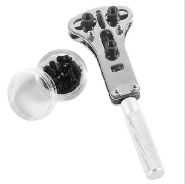 18 pins replaceabl parts with steel watch back case opener adjustable screw back remover waterproof wrench repair tool sets
18 pins replaceabl parts with steel watch back case opener adjustable screw back remover waterproof wrench repair tool sets