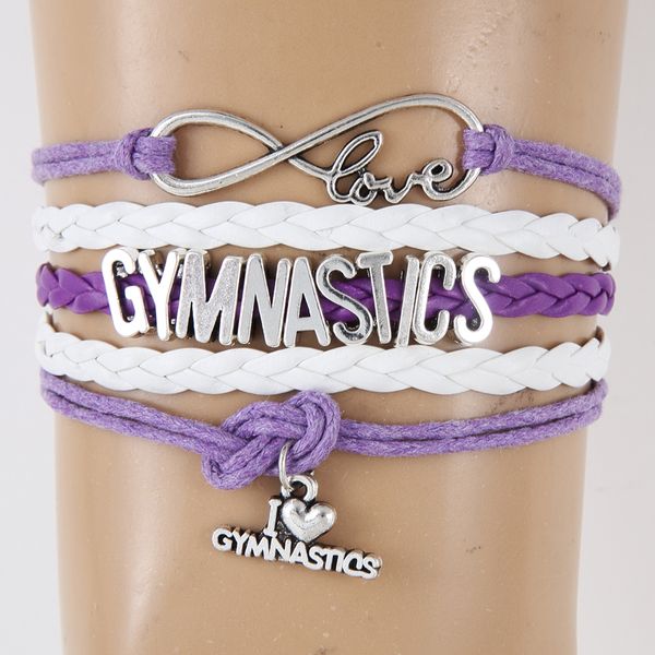 ncrhgl infinity love gymnastics bracelets bangles i love gymnastics charm braided bracelet jewelry for women men drop shipping, Black
ncrhgl infinity love gymnastics bracelets bangles i love gymnastics charm braided bracelet jewelry for women men drop shipping, Black