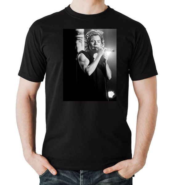 styles microphone t-shirt black harry one justin direction hammings bieber, White;black
styles microphone t-shirt black harry one justin direction hammings bieber, White;black