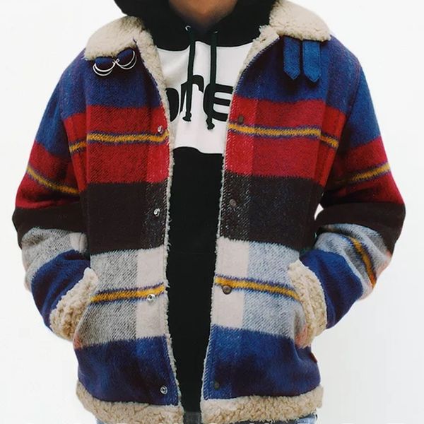17fw plaid hearling box logo bomber men women ca ual treet kateboard hip hop coat port outwear jacket hfl jk134
17fw plaid hearling box logo bomber men women ca ual treet kateboard hip hop coat port outwear jacket hfl jk134