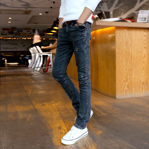 autumn fashion trend youth style jeans small fresh coffee korean version of the feet shop owner wind pencil pants tide male, Blue
autumn fashion trend youth style jeans small fresh coffee korean version of the feet shop owner wind pencil pants tide male, Blue