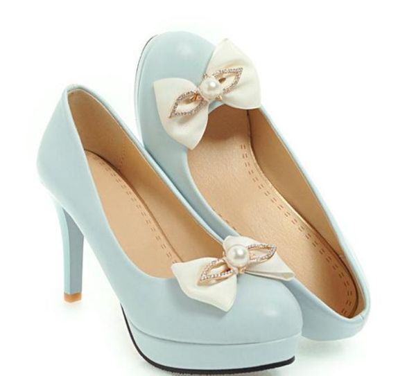 women shoes spring and autumn waterproof table round head shallow mouth bowknot high fine heel, Black
women shoes spring and autumn waterproof table round head shallow mouth bowknot high fine heel, Black