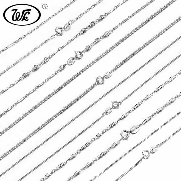 wk wholesale lots bulk 925 sterling silver chain necklace 18 inch box snake link chains women girls 5 10 20 pcs lot w1 na002
wk wholesale lots bulk 925 sterling silver chain necklace 18 inch box snake link chains women girls 5 10 20 pcs lot w1 na002