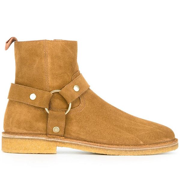 2018 new handmade ankle strap luxury high raw rubber exclusive sand tan color boots suede ankle desert west denim martin boots, Black
2018 new handmade ankle strap luxury high raw rubber exclusive sand tan color boots suede ankle desert west denim martin boots, Black