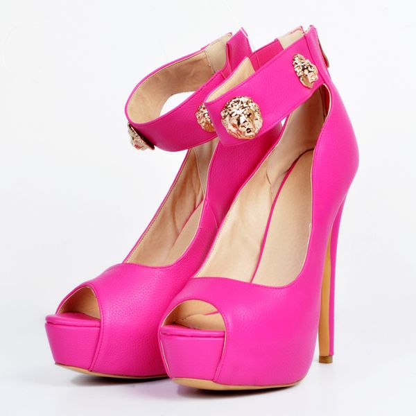 kolnoo new style handmade women ladies high heel pumps lion head deco peep-toe ankle strap party dress club fashion daily shoes a020, Black
kolnoo new style handmade women ladies high heel pumps lion head deco peep-toe ankle strap party dress club fashion daily shoes a020, Black