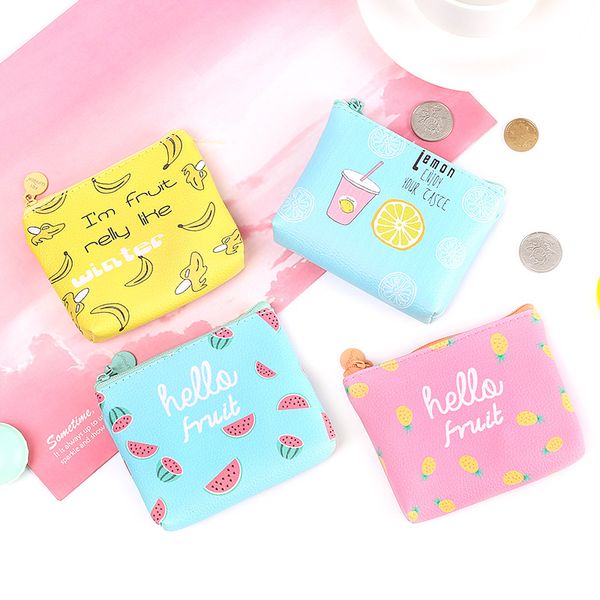 new leather purses small fresh casual pu coin wallet lady fashion fruits pattern cartoon dollar money bag, Red;black
new leather purses small fresh casual pu coin wallet lady fashion fruits pattern cartoon dollar money bag, Red;black