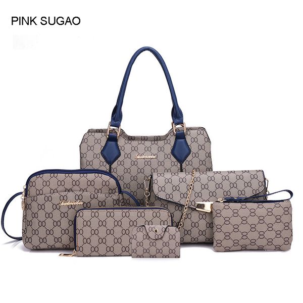 pink sugao designer handbags women 2018 new style 6 pcs/set 5color pu leather sac à main tote bag crossbody shoulder bag purse
pink sugao designer handbags women 2018 new style 6 pcs/set 5color pu leather sac à main tote bag crossbody shoulder bag purse