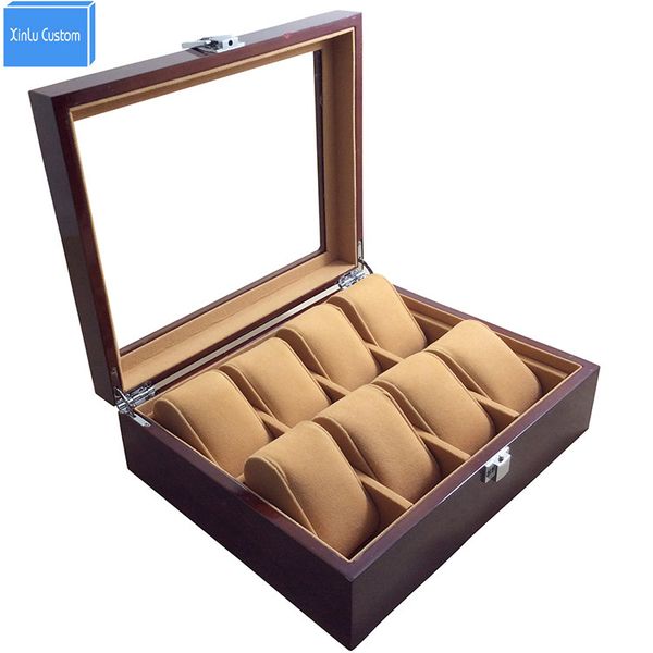 Watch Store Display 8 Slots Wristwatch Case Box Large Wood Paint Inner Velvet Pillow Display Jewelry Watches Case Organizer
Watch Store Display 8 Slots Wristwatch Case Box Large Wood Paint Inner Velvet Pillow Display Jewelry Watches Case Organizer