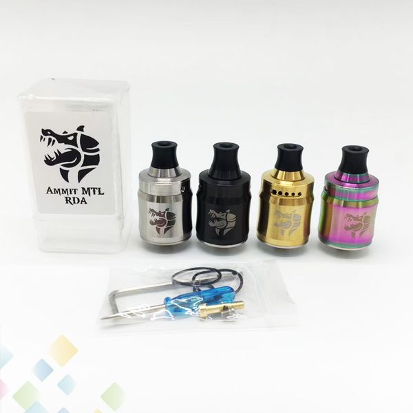 Ammit MTL RDA 22mm Tank Atomizer Clone With Leakproof Design 3D Airflow System Fit 510 Mods E Cigarette DHL Free
Ammit MTL RDA 22mm Tank Atomizer Clone With Leakproof Design 3D Airflow System Fit 510 Mods E Cigarette DHL Free