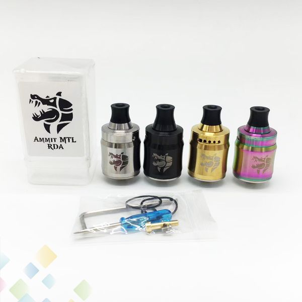 

Ammit MTL RDA 22mm Tank Atomizer Clone With Leakproof Design 3D Airflow System Fit 510 Mods E Cigarette DHL Free