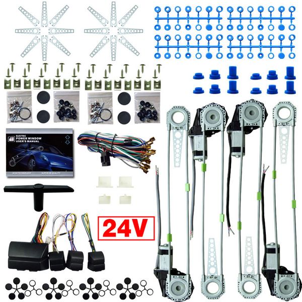 leewa car/truck dc24v universal 4 doors electronice power window kits with 8pcs swithces & harness #2978
leewa car/truck dc24v universal 4 doors electronice power window kits with 8pcs swithces & harness #2978