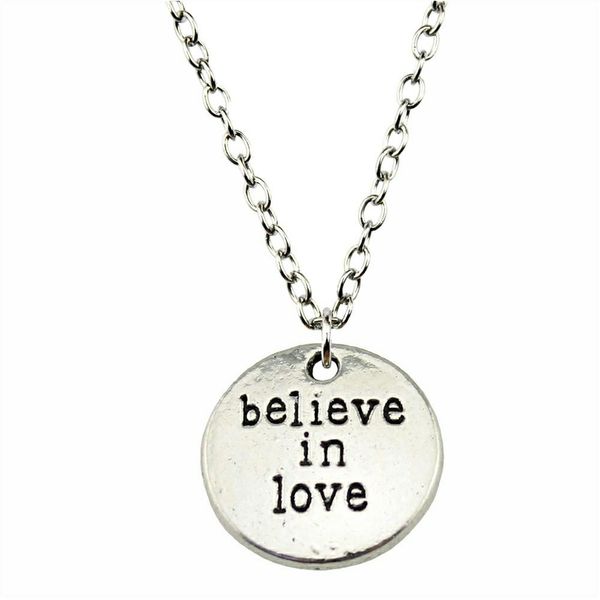 wysiwyg 5 pieces metal chain necklaces pendants hand made necklace men believe in love 20mm n2-b10385, Silver
wysiwyg 5 pieces metal chain necklaces pendants hand made necklace men believe in love 20mm n2-b10385, Silver
