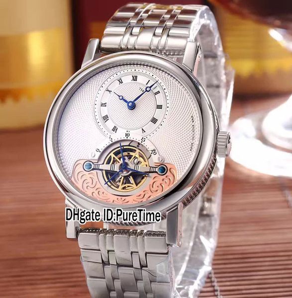 new classique heritage 4109 steel case silver textured dial rose gold sculpture tourbillon automatic mens watch 4 styles watches bg08a1, Slivery;brown
new classique heritage 4109 steel case silver textured dial rose gold sculpture tourbillon automatic mens watch 4 styles watches bg08a1, Slivery;brown