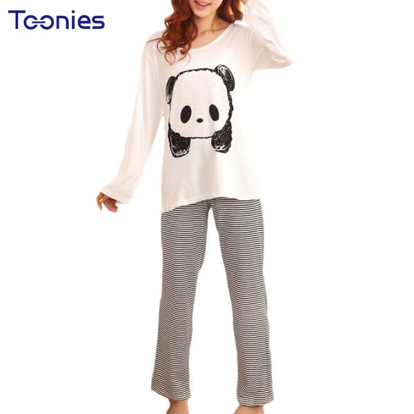 2017 summer autumn womens pajamas set t-shirt with stripe pants lovely cartoon printed pyjamas women home sleepwear pijama mujer, Black;red
2017 summer autumn womens pajamas set t-shirt with stripe pants lovely cartoon printed pyjamas women home sleepwear pijama mujer, Black;red