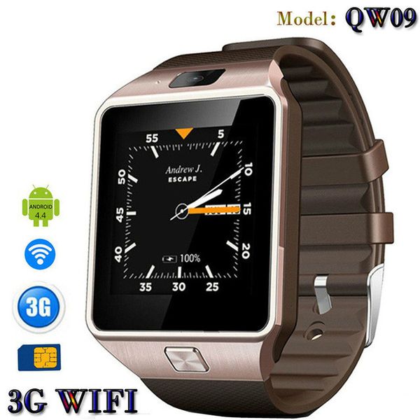 2018 3G WIFI QW09 Android Smart Watch 500W pixel 512MB/4GB Bluetooth 4.0 Real-Pedometer SIM Card Call Anti-lost Smartwatch PK DZ09 GT08
2018 3G WIFI QW09 Android Smart Watch 500W pixel 512MB/4GB Bluetooth 4.0 Real-Pedometer SIM Card Call Anti-lost Smartwatch PK DZ09 GT08
