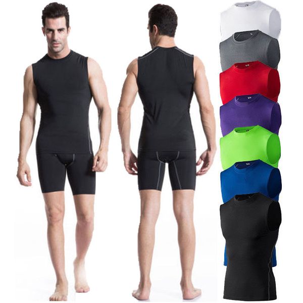 sports quick-drying running t-shirt men sleeveless compression vest basketball fitness training tanks sportswear, Black;blue
sports quick-drying running t-shirt men sleeveless compression vest basketball fitness training tanks sportswear, Black;blue